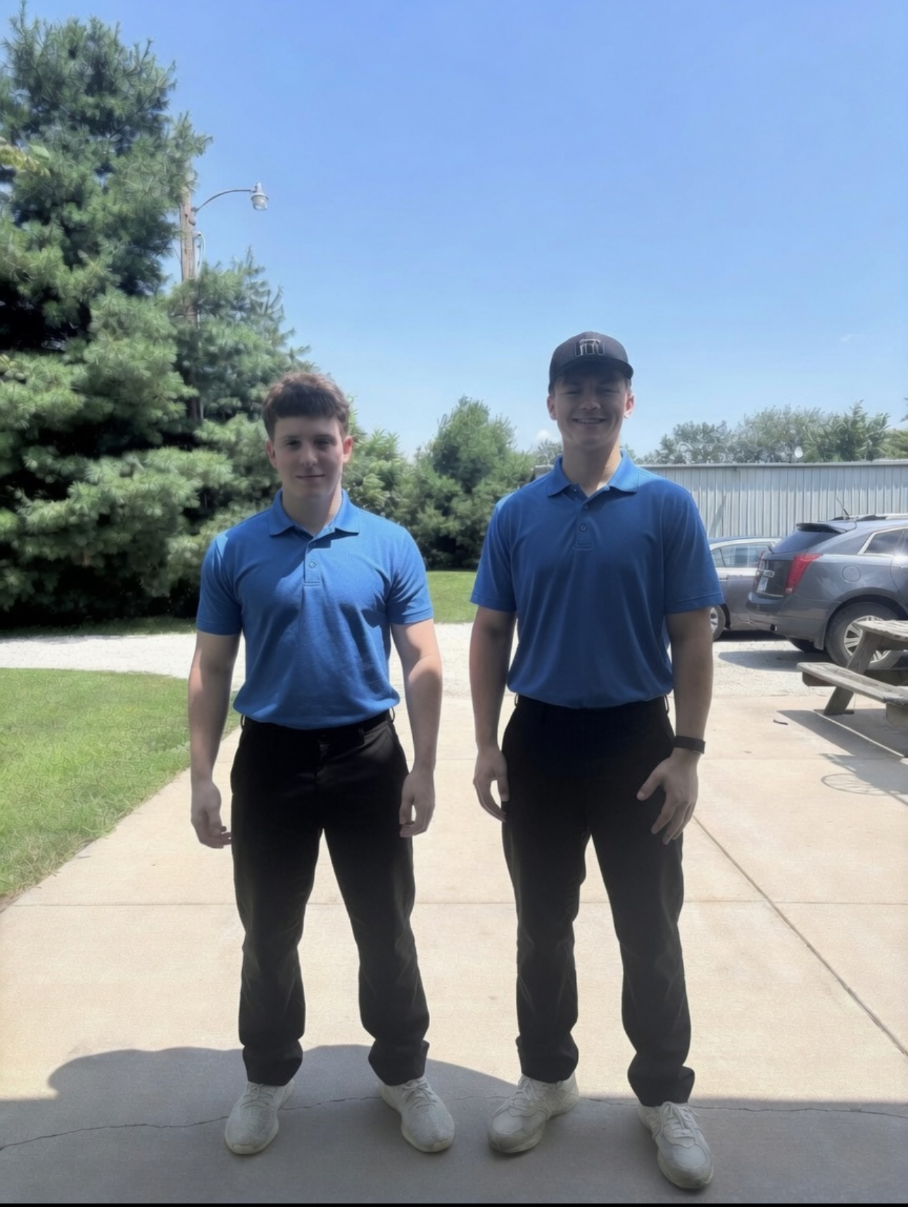 Michael and Kaedyn, the Vantage Detailing team